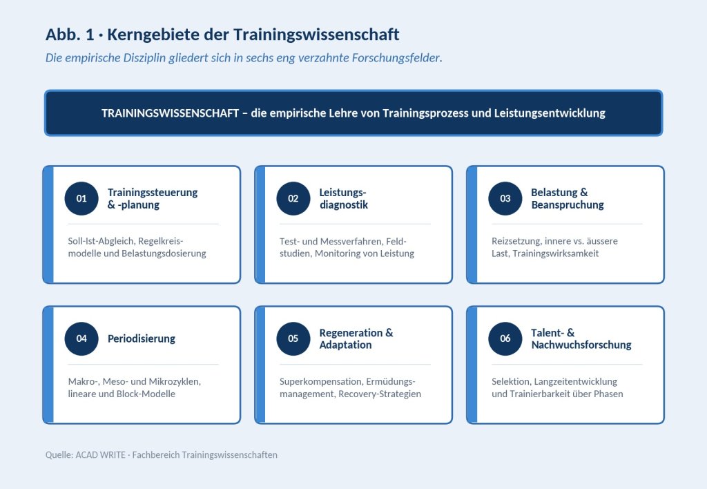 Trainingswissenschaften Kerngebiete
